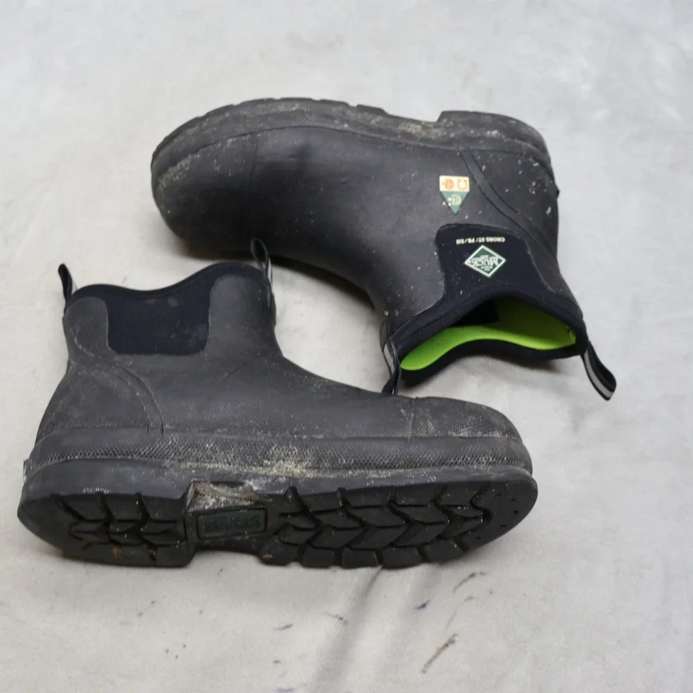 Muck Unisex M9 W10 Work Boots Black Rubber Steel Toe Waterproof Safety 010021